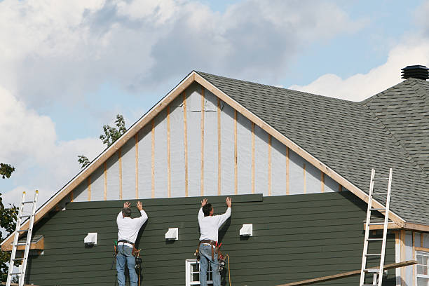 Professional Siding Repair technician working in Winthrop, MN